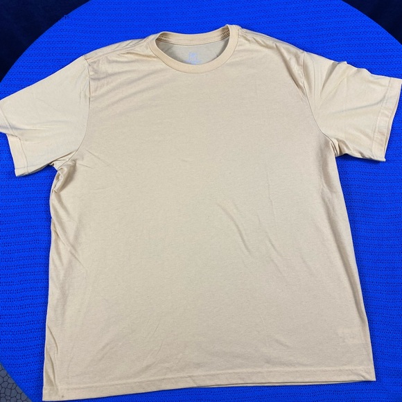 George Men's Short Sleeve Beige Tee - Picture 1 of 2